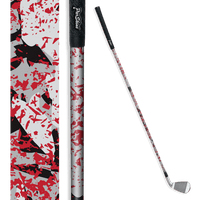 Iron + Putter Shaft Party Popper Red Tiger Skin