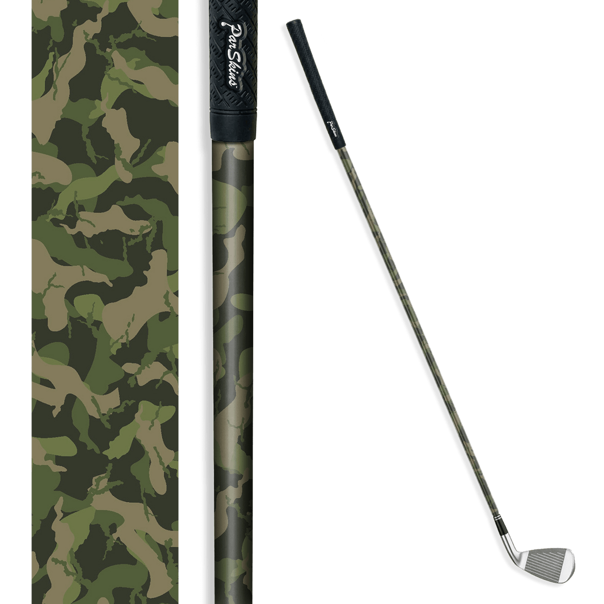 Iron + Putter Shaft Ragged Army Green Skin