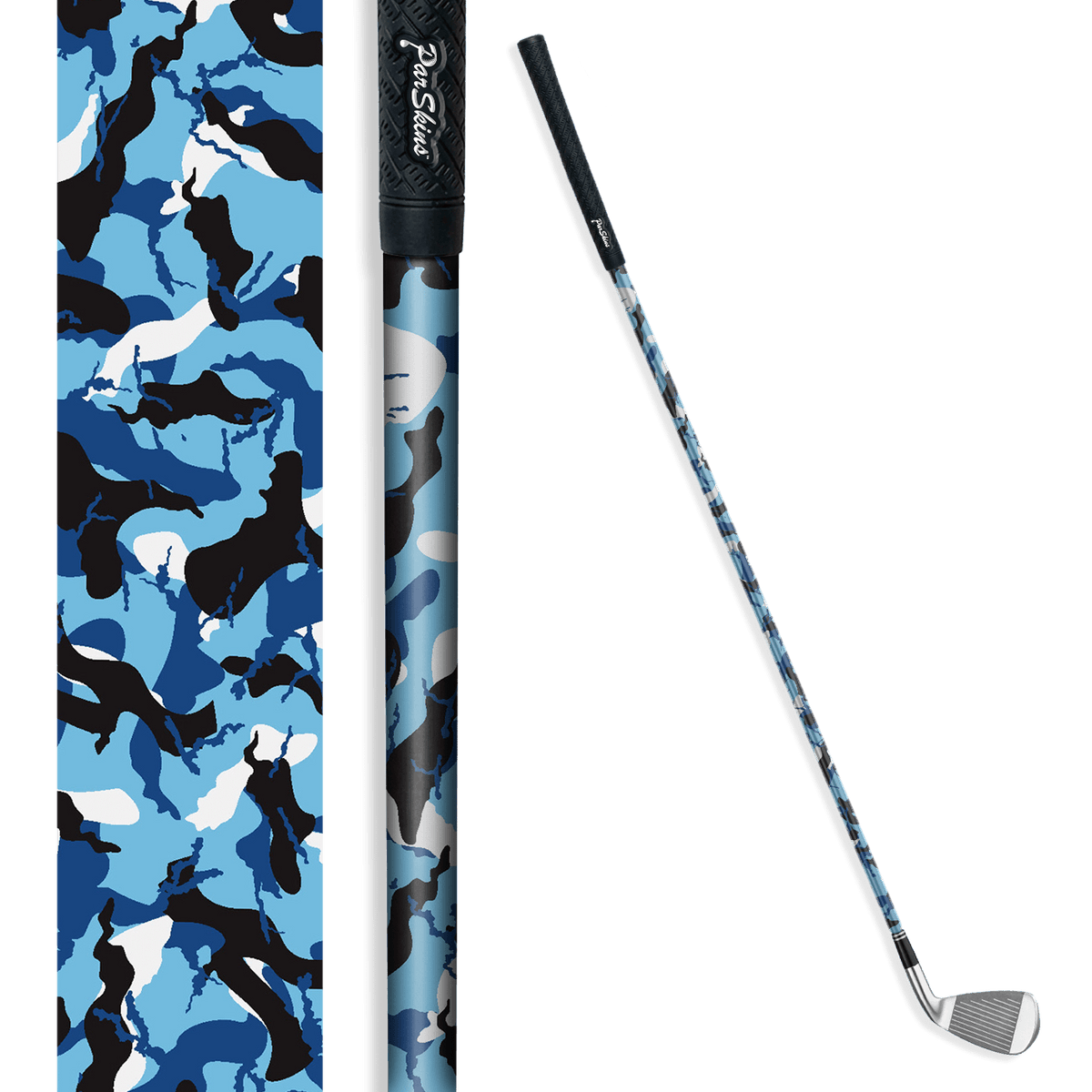 Iron + Putter Shaft Ragged Baby Blue Skin