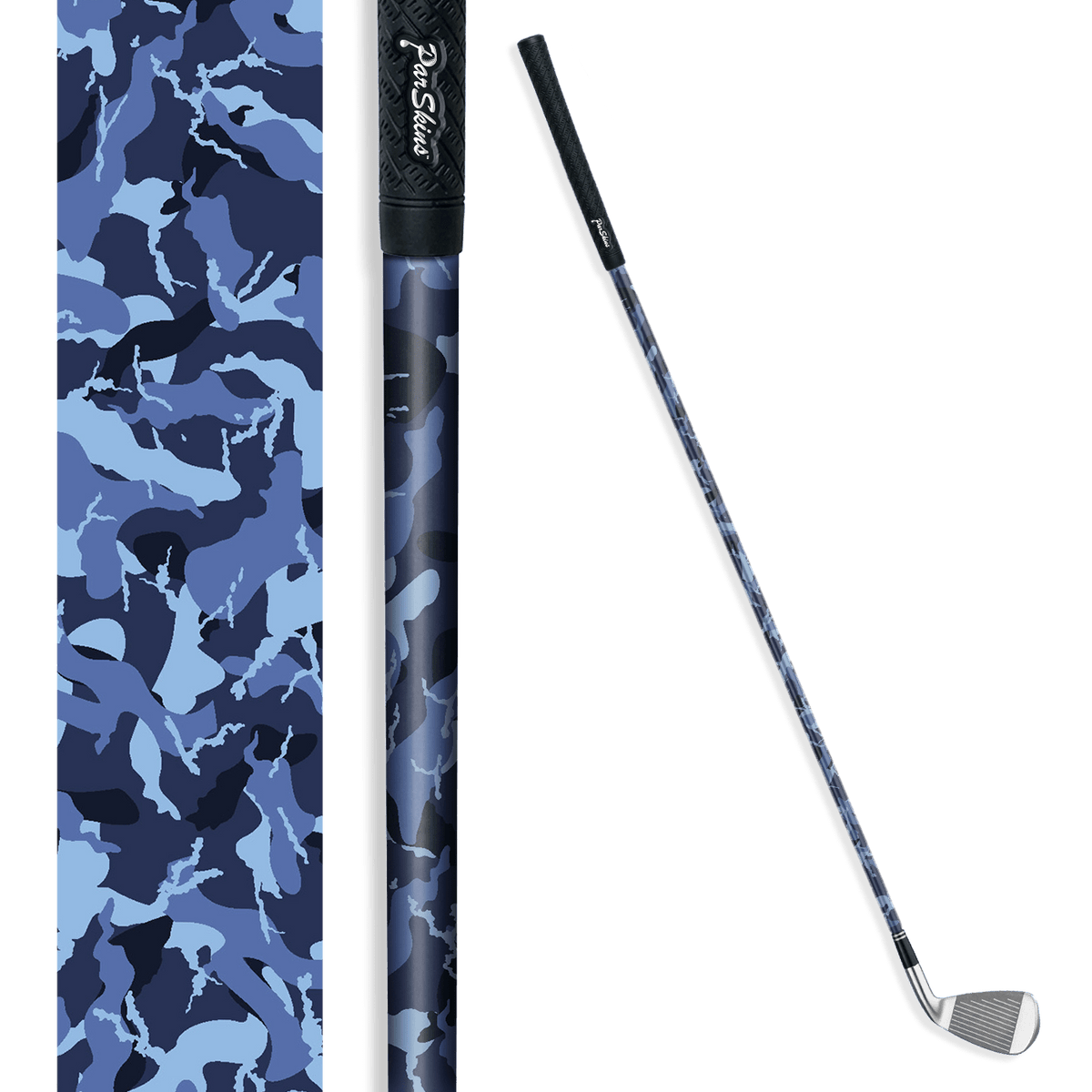 Iron + Putter Shaft Ragged Blue Urban Night Skin