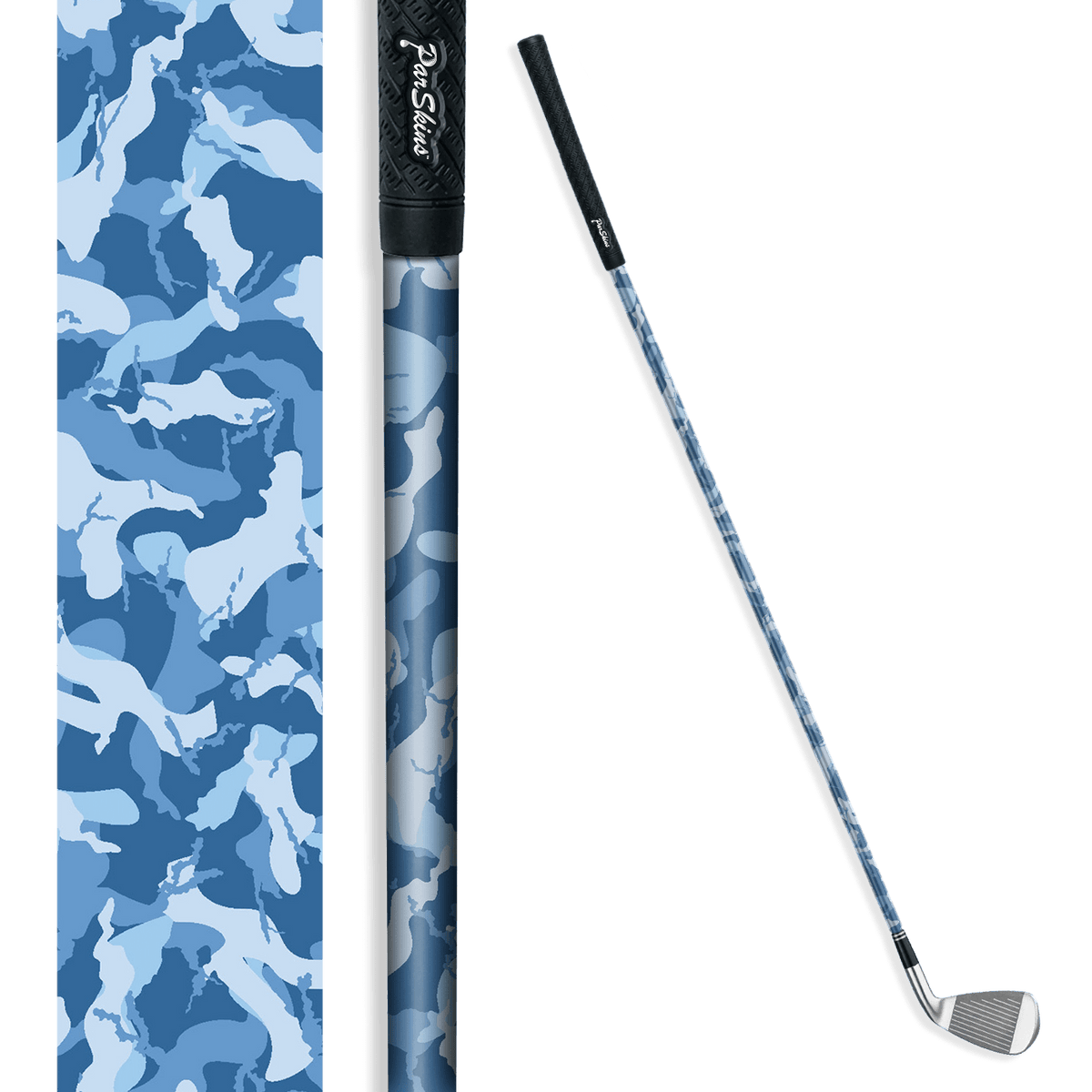 Iron + Putter Shaft Ragged Cool Blue Skin