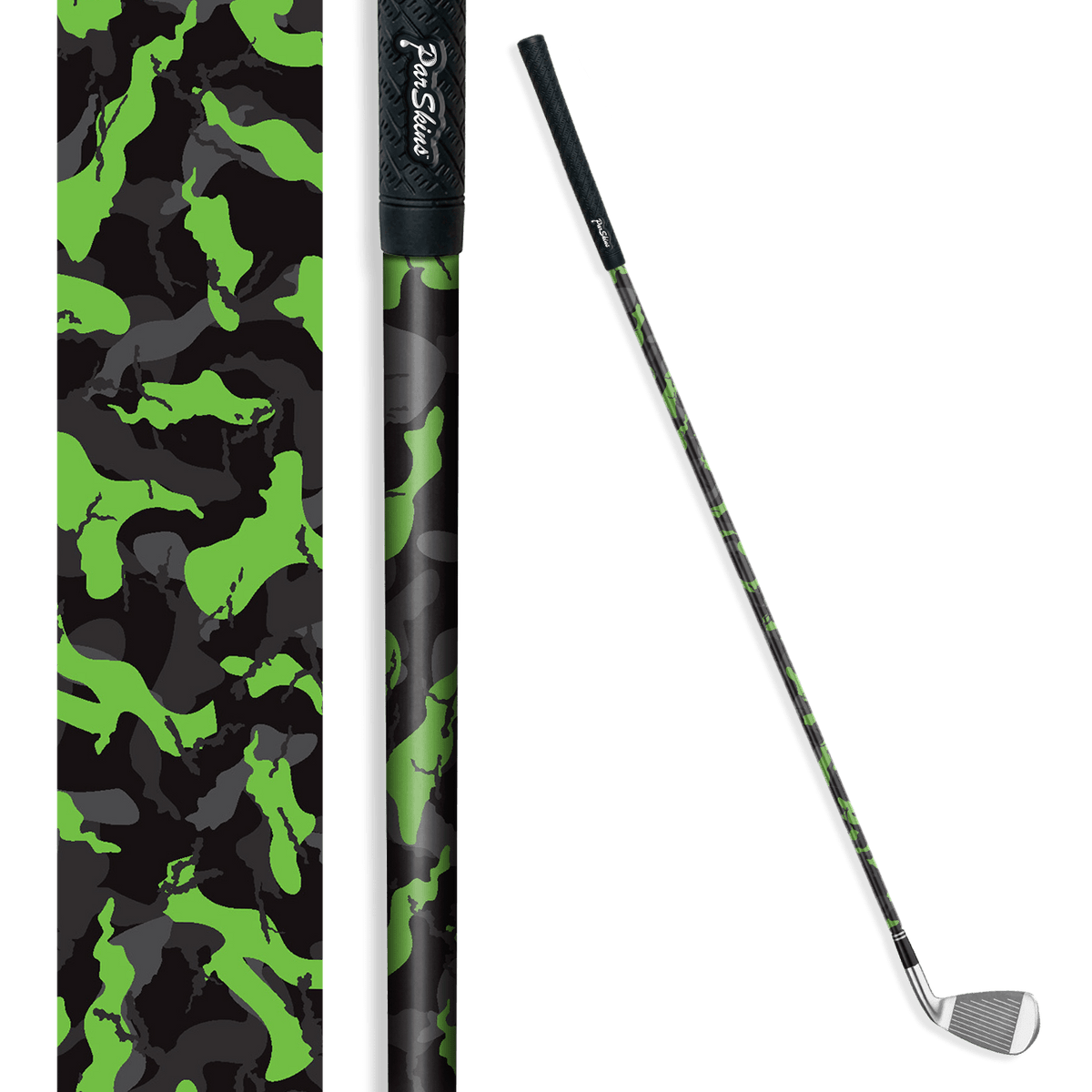 Iron + Putter Shaft Ragged Metro Green Skin