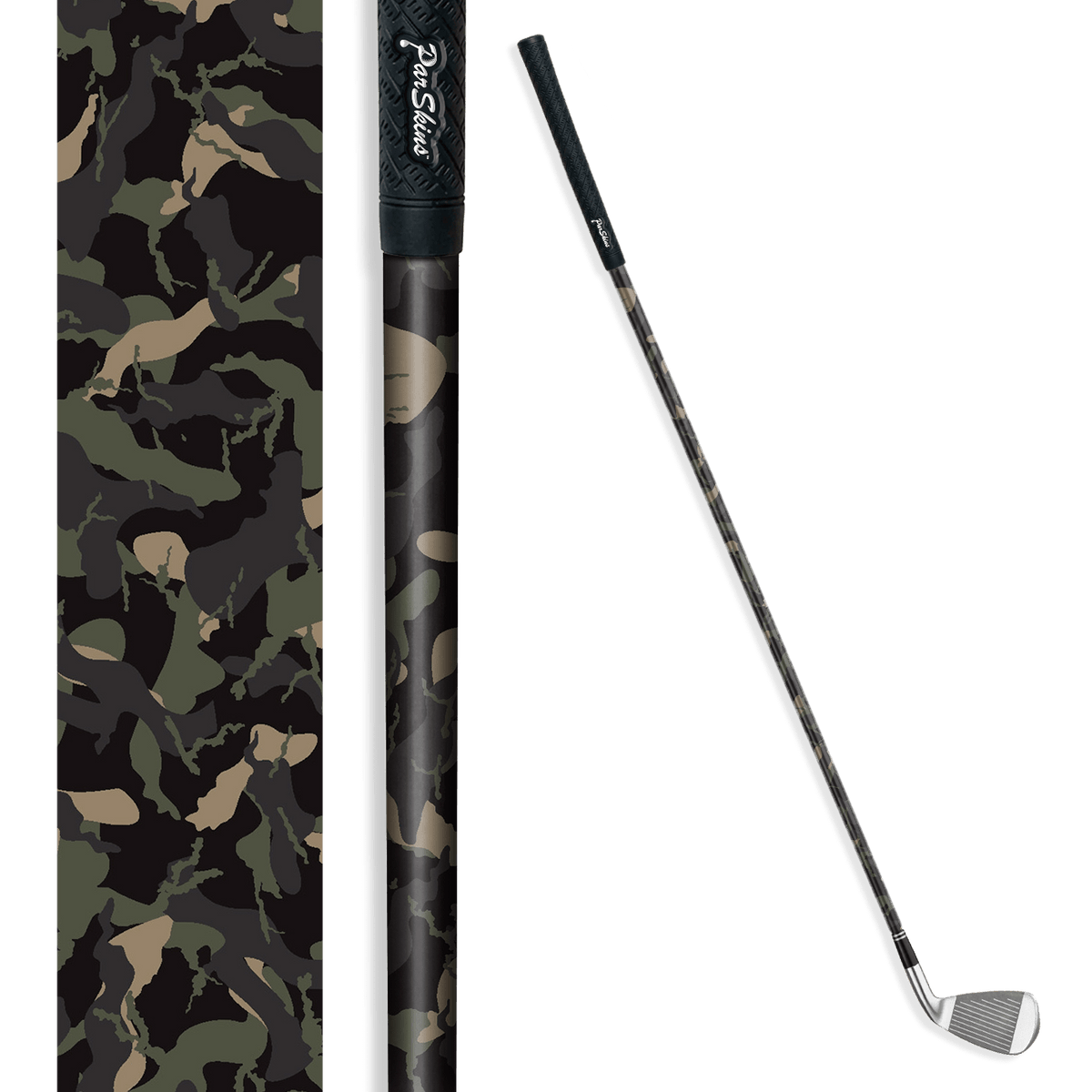 Iron + Putter Shaft Ragged Militant Charcoal Skin