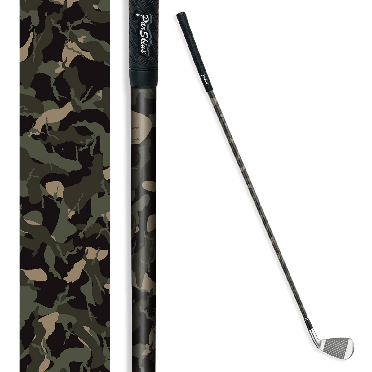 Iron + Putter Shaft Ragged Militant Green Skin