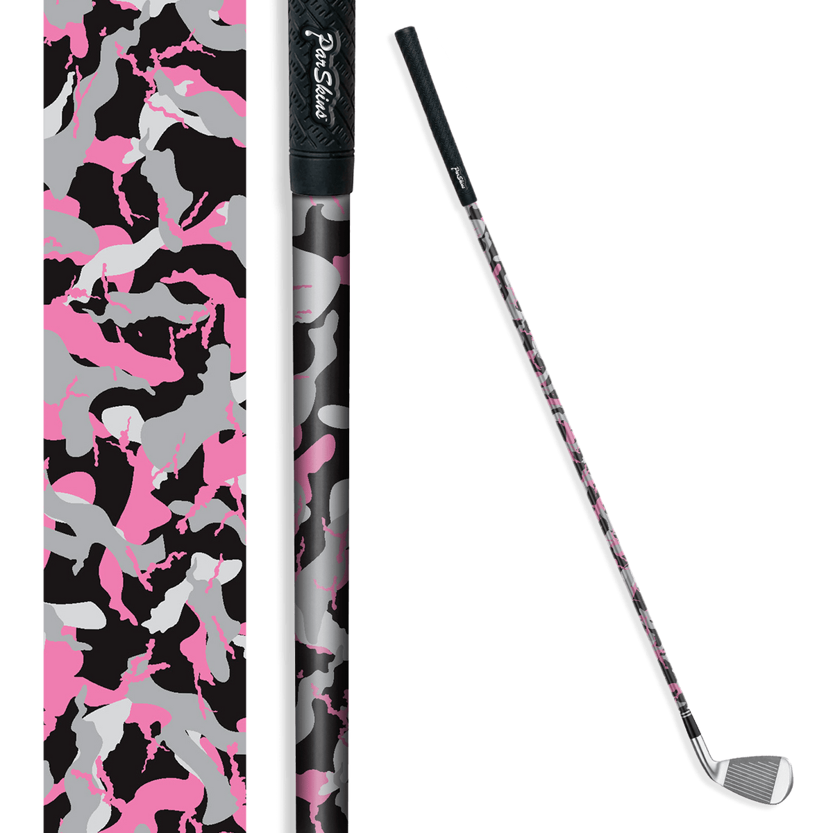 Iron + Putter Shaft Ragged Pink Tiger Skin