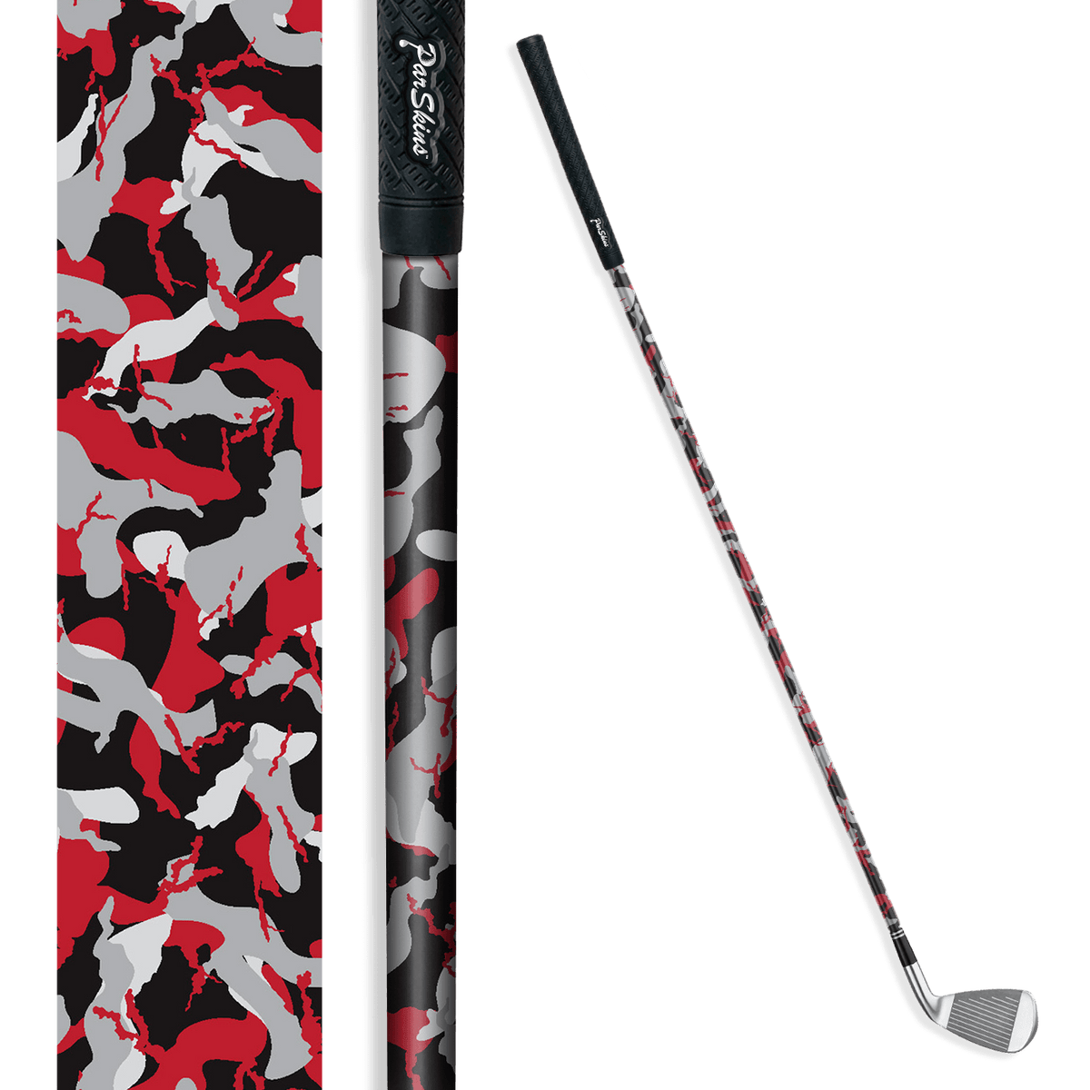 Iron + Putter Shaft Ragged Red Tiger Skin