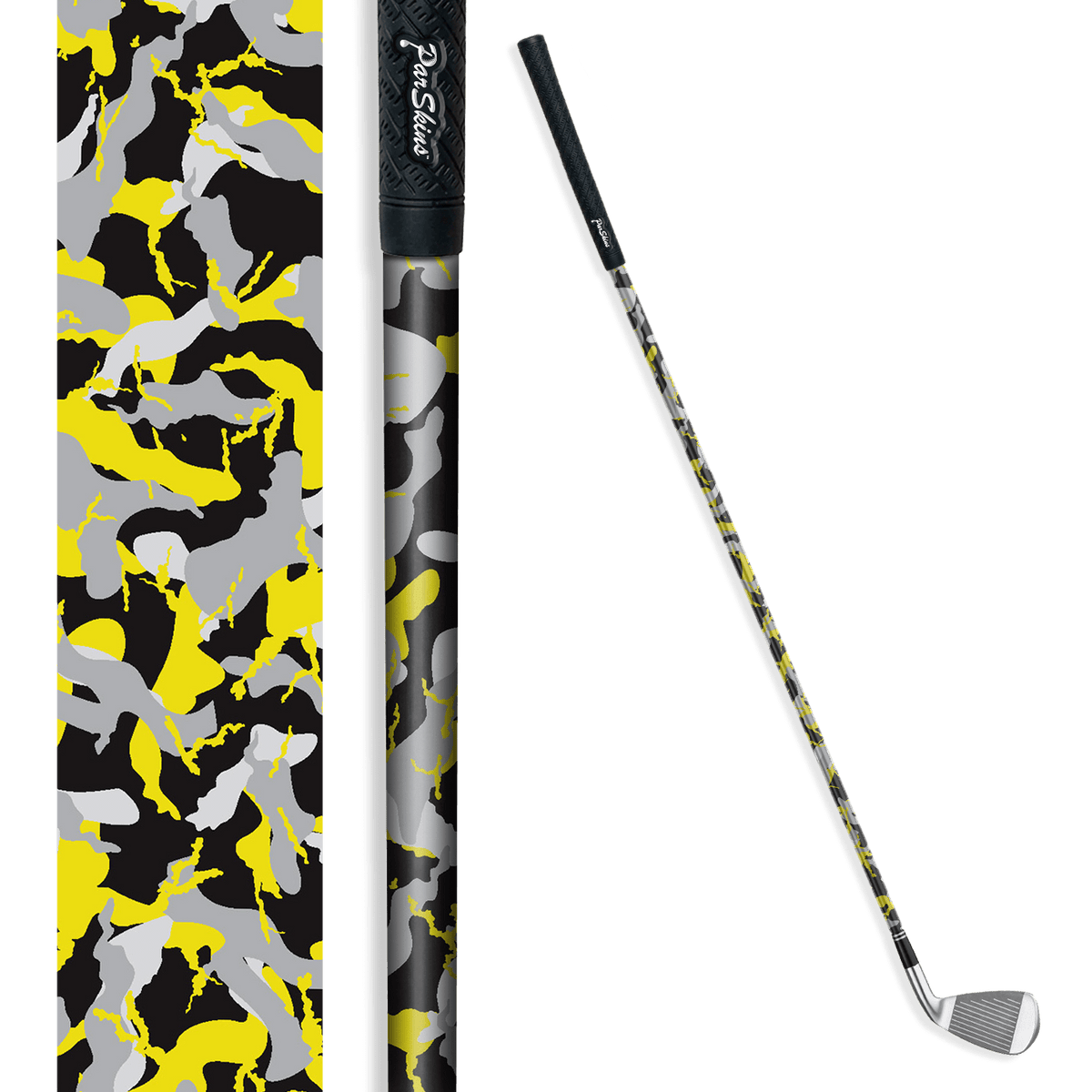 Iron + Putter Shaft Ragged Yellow Tiger Skin