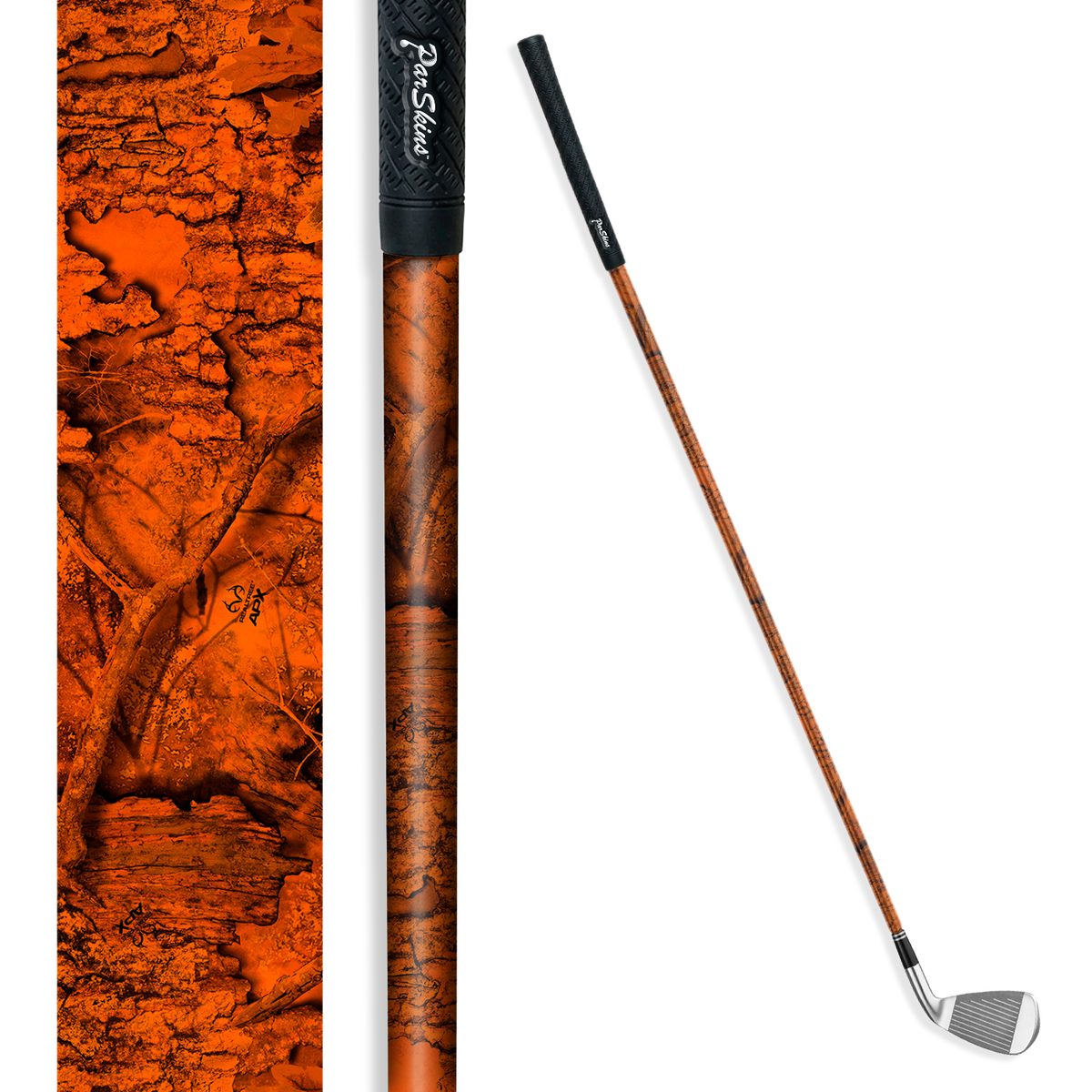 Iron + Putter Shaft Realtree Nature APX Blaze Skin