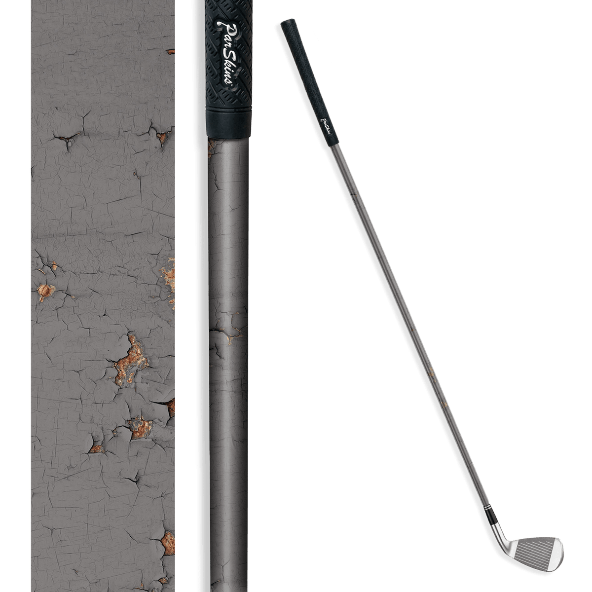 Iron + Putter Shaft Rust 3D Gray Skin