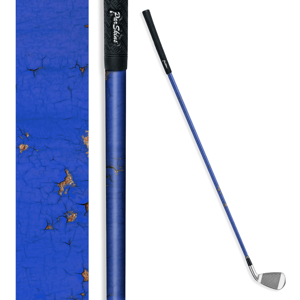 Iron + Putter Shaft Rust 3D Royal Blue Skin