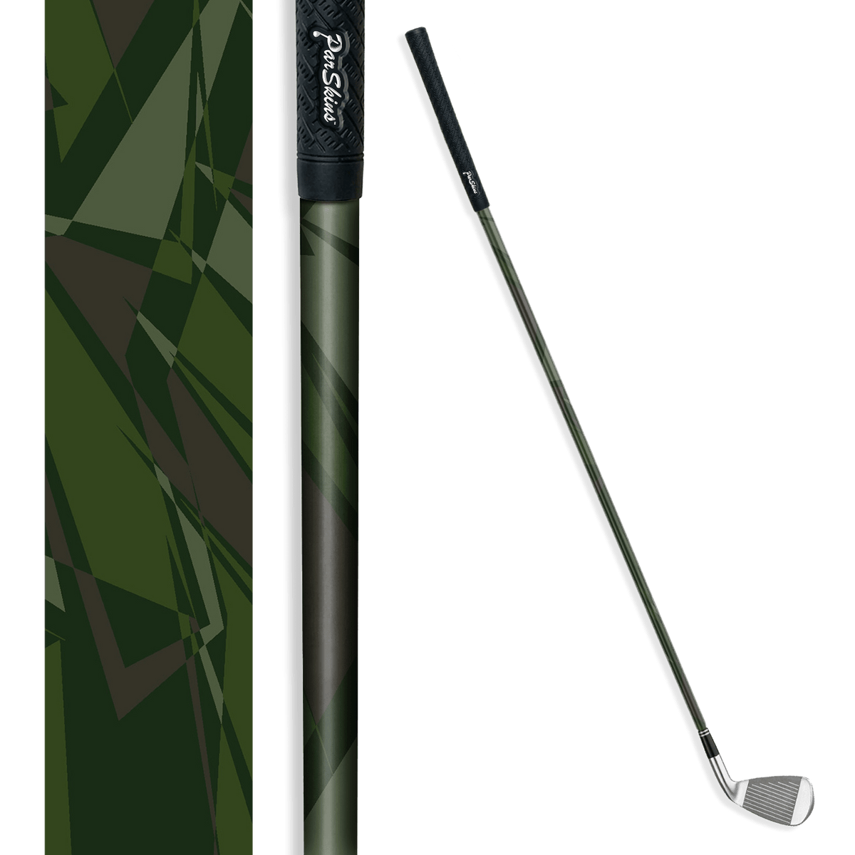 Iron + Putter Shaft Sharp Army Dark Green Skin