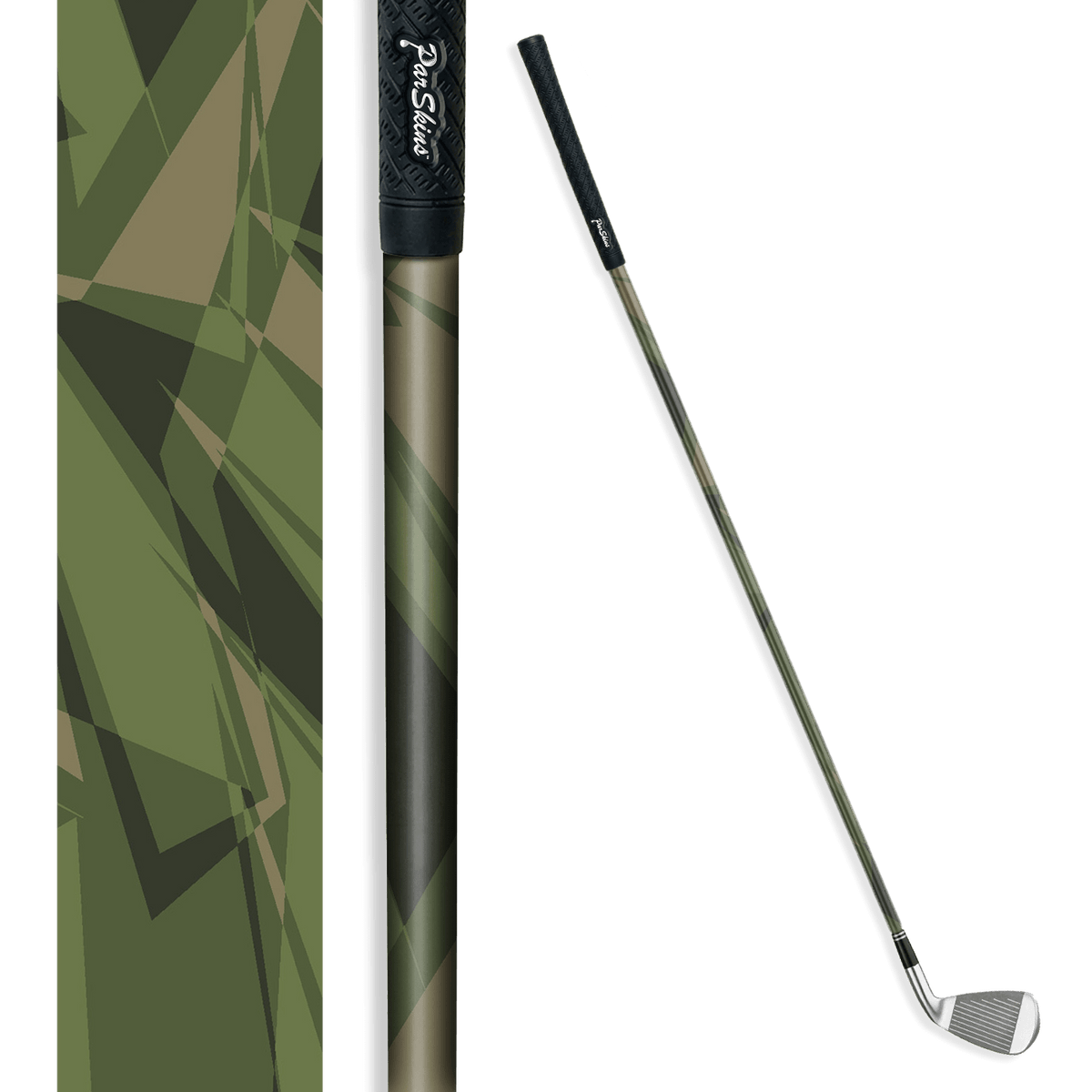 Iron + Putter Shaft Sharp Army Green Skin