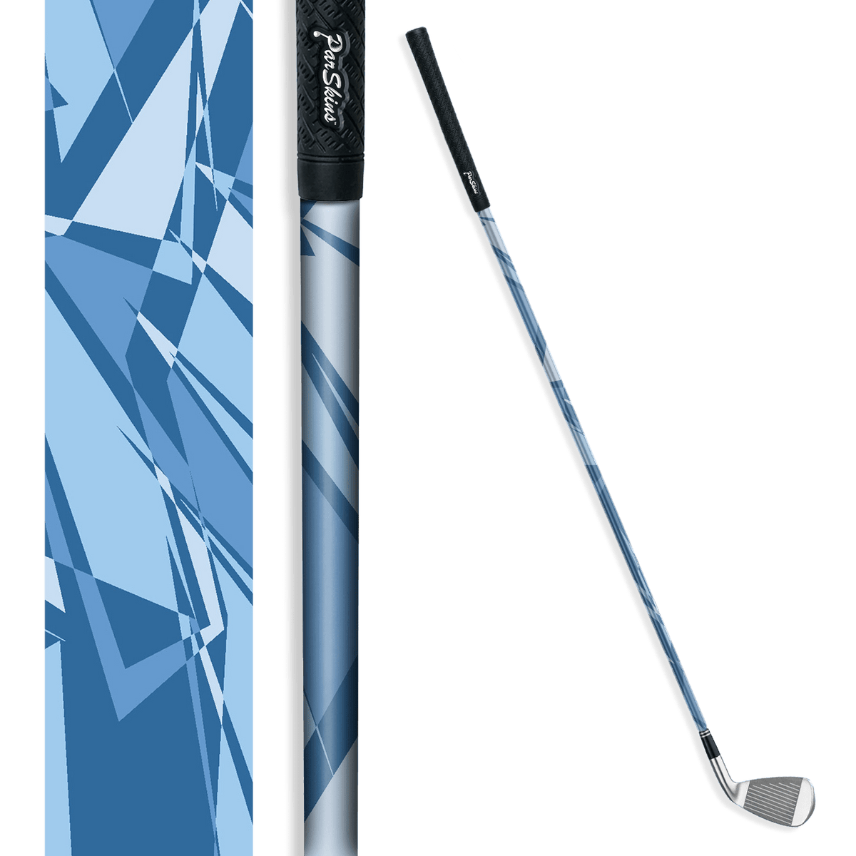 Iron + Putter Shaft Sharp Cool Blue Skin