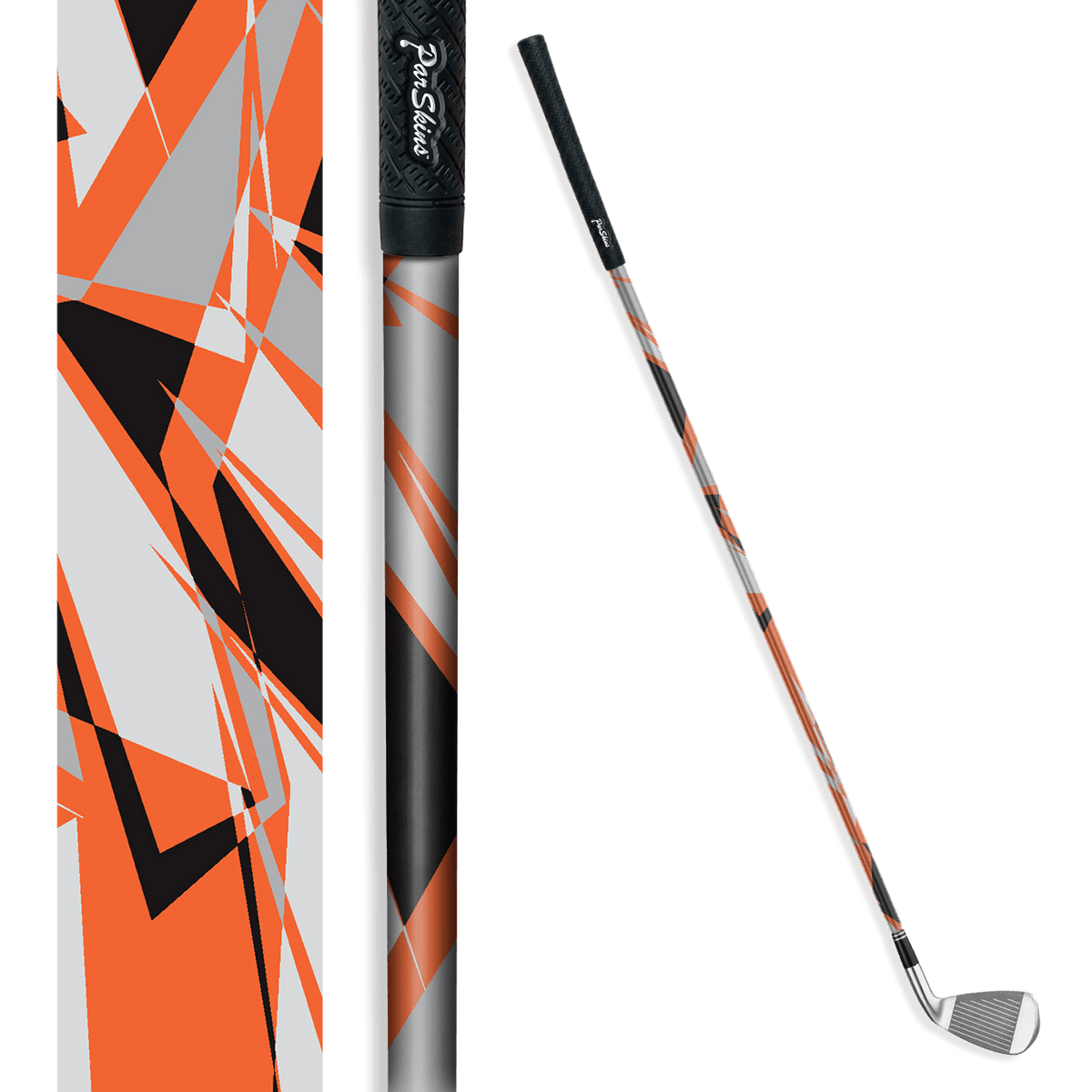 Iron + Putter Shaft Sharp Orange Tiger Skin