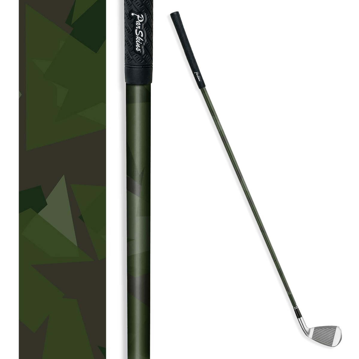 Iron + Putter Shaft Shattered Army Dark Green Skin