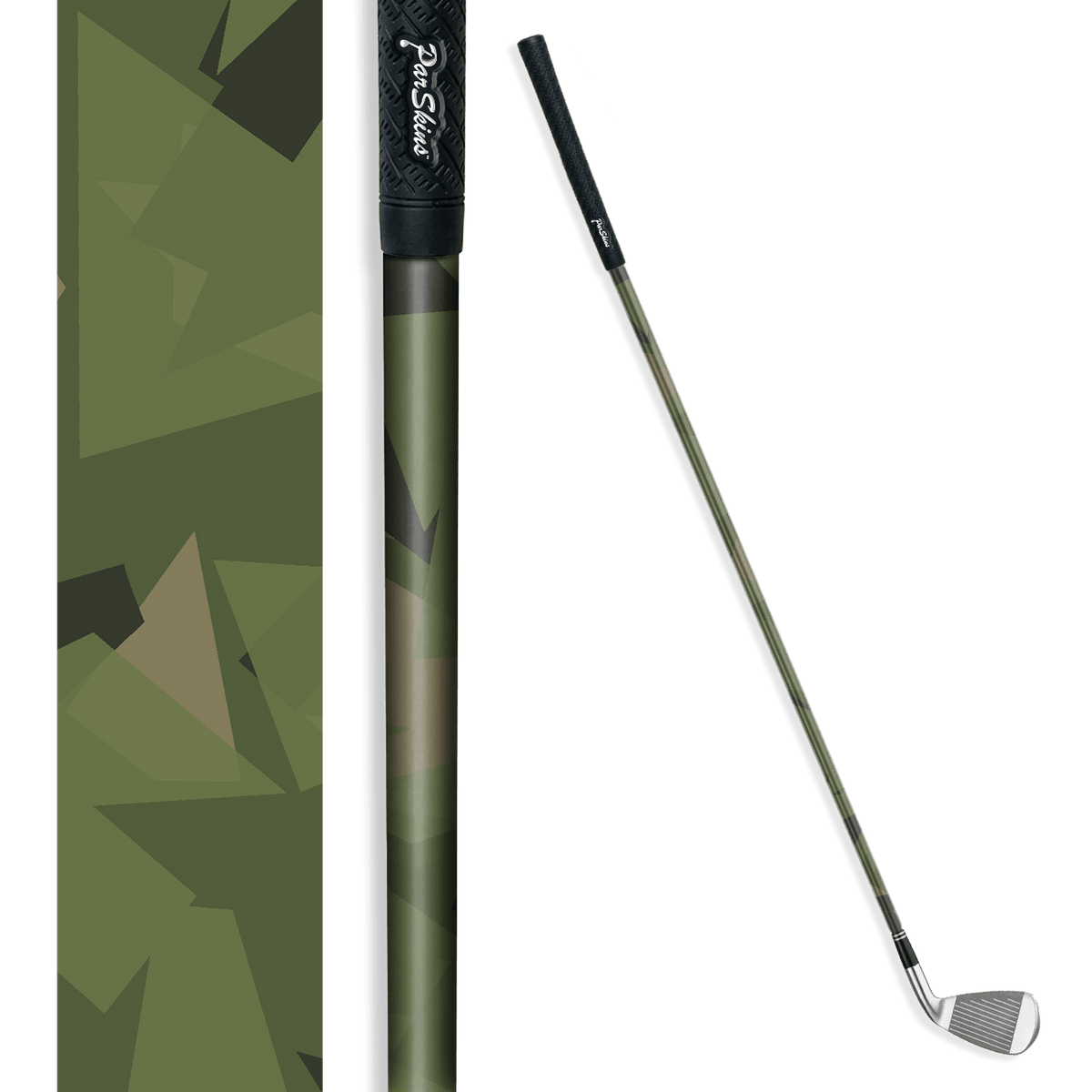 Iron + Putter Shaft Shattered Army Green Skin