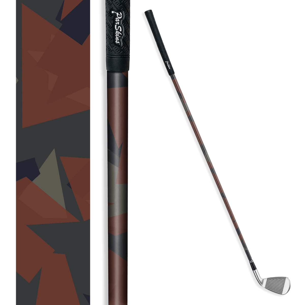 Iron + Putter Shaft Shattered Blue Copper Skin