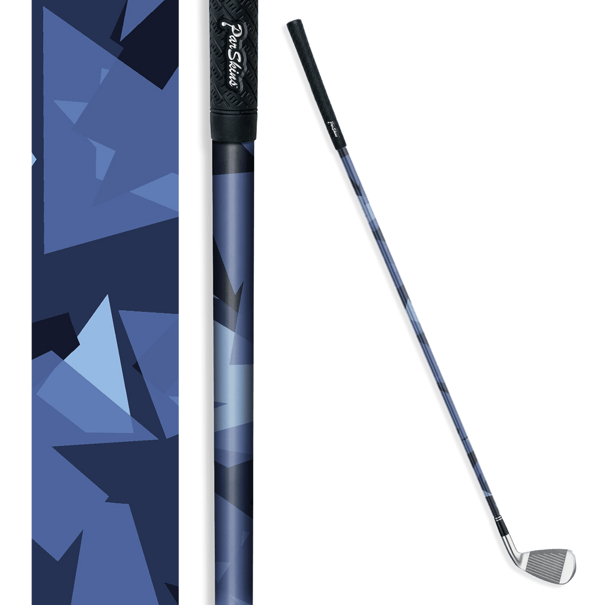 Iron + Putter Shaft Shattered Blue Urban Night Skin