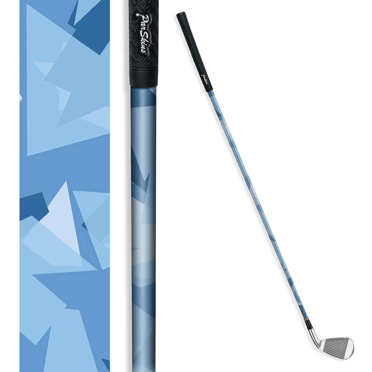 Iron + Putter Shaft Shattered Cool Blue Skin