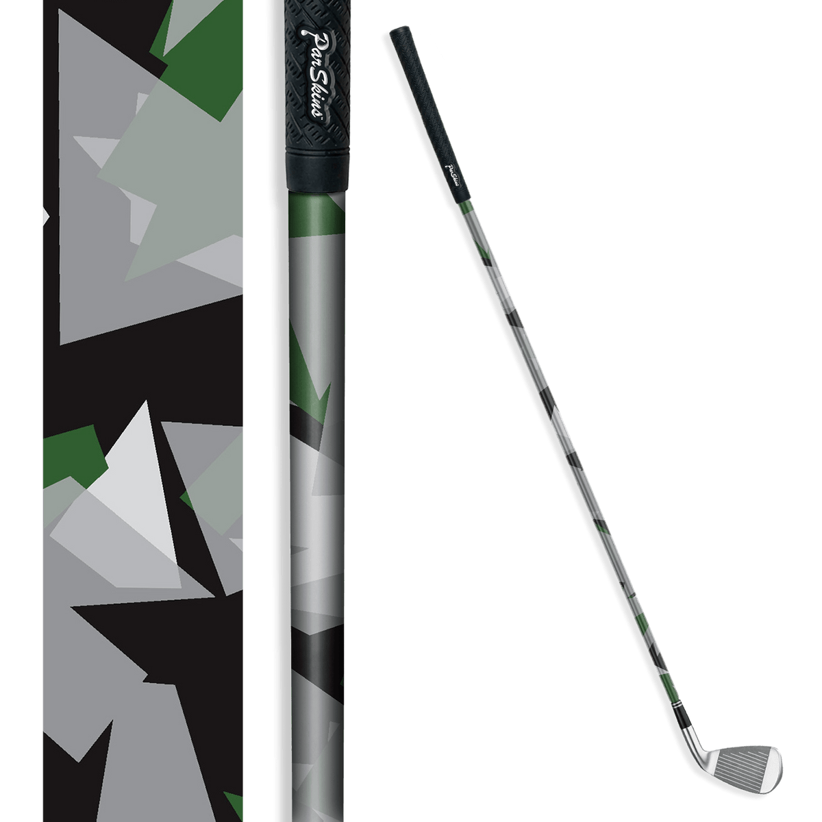 Iron + Putter Shaft Shattered Green Tiger Skin