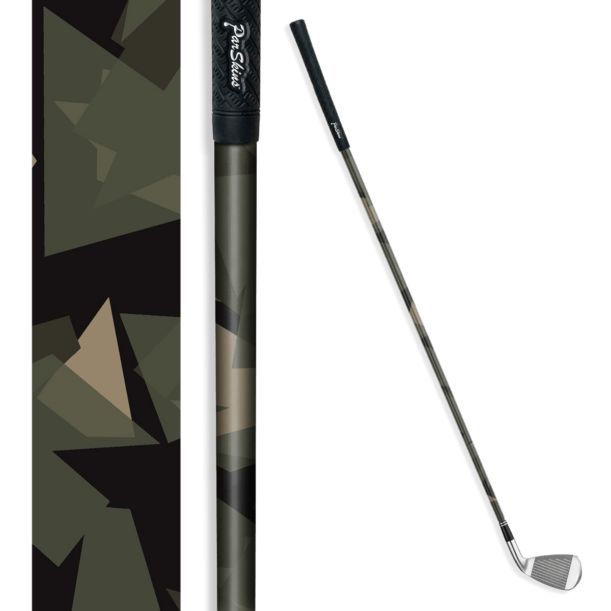 Iron + Putter Shaft Shattered Militant Green Skin