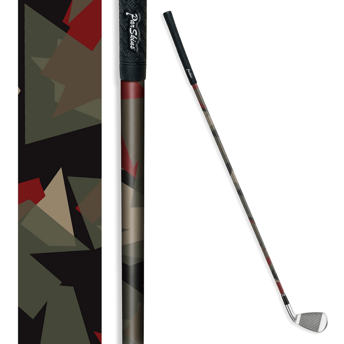 Iron + Putter Shaft Shattered Militant Red Skin