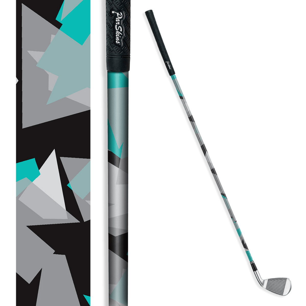 Iron + Putter Shaft Shattered Tiffany Blue Tiger Skin