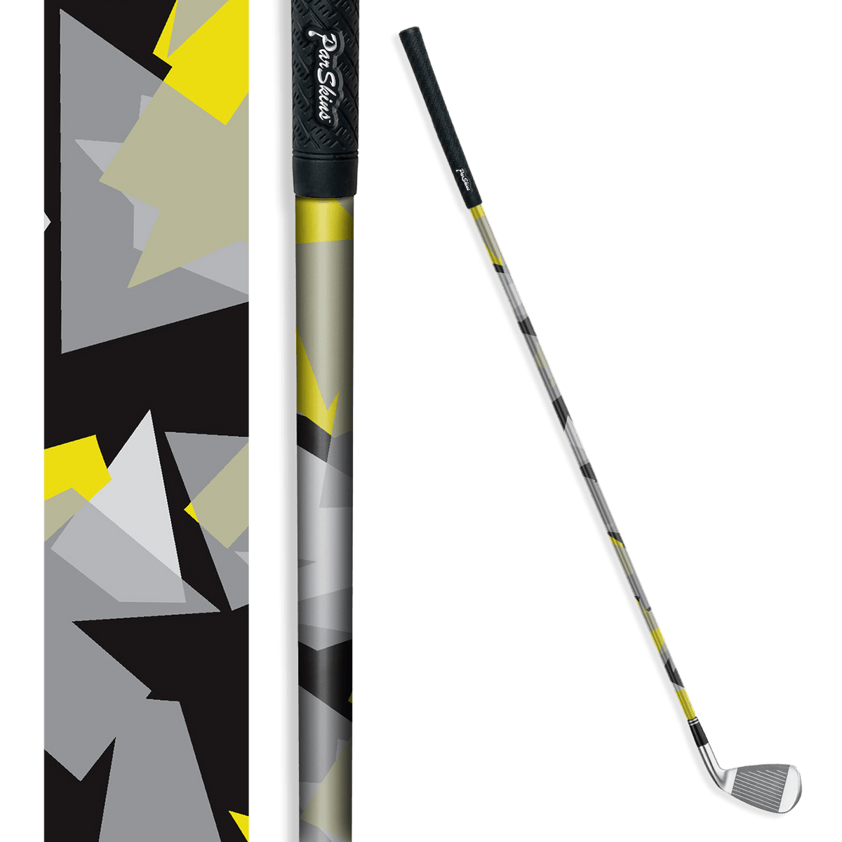 Iron + Putter Shaft Shattered Yellow Tiger Skin