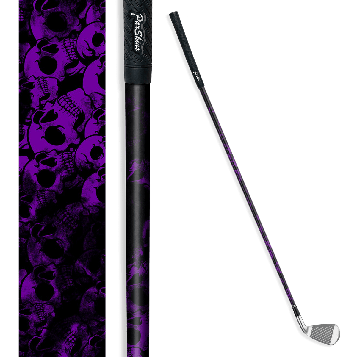 Iron + Putter Shaft Skull Purple Skin
