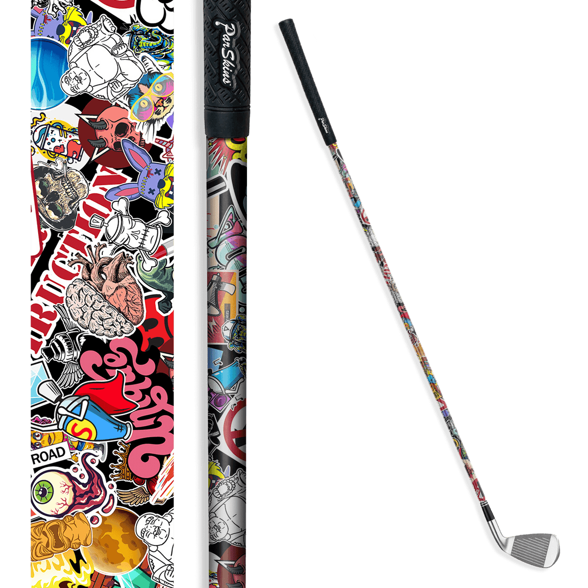 Iron + Putter Shaft Sticker Bomb Color Skin