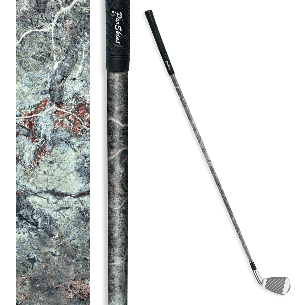 Iron + Putter Shaft Stone Emperador Rose Marble Skin