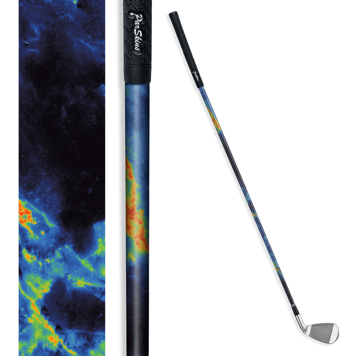 Iron + Putter Shaft Stone Thermal Marble Skin