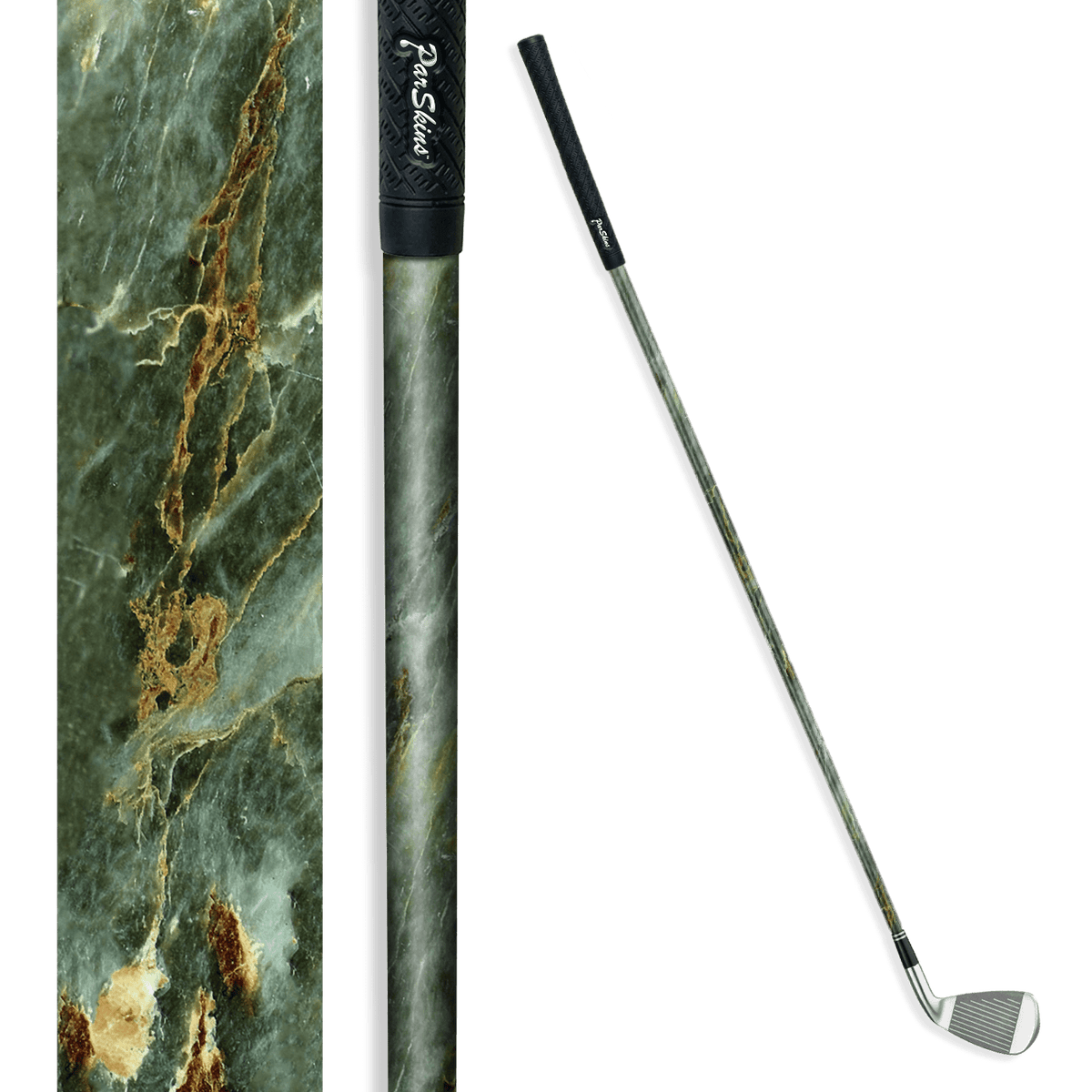 Iron + Putter Shaft Stone Uba Tuba Green Marble Skin