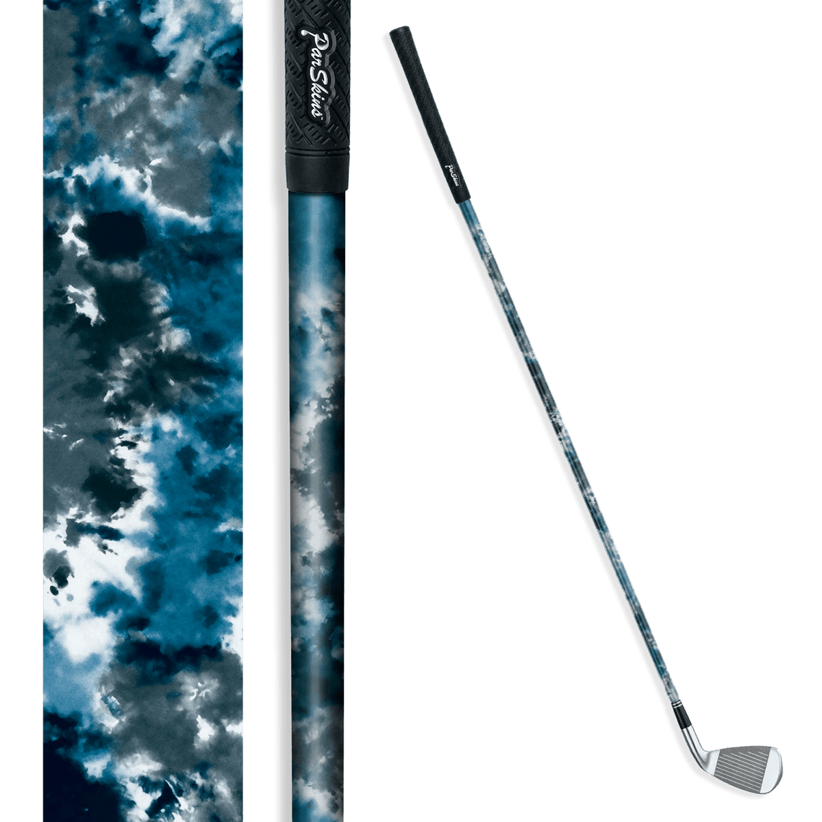 Iron + Putter Shaft Tie Dye Acid Wash Skin