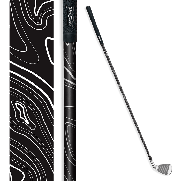 Iron + Putter Shaft Topographic Black Skin