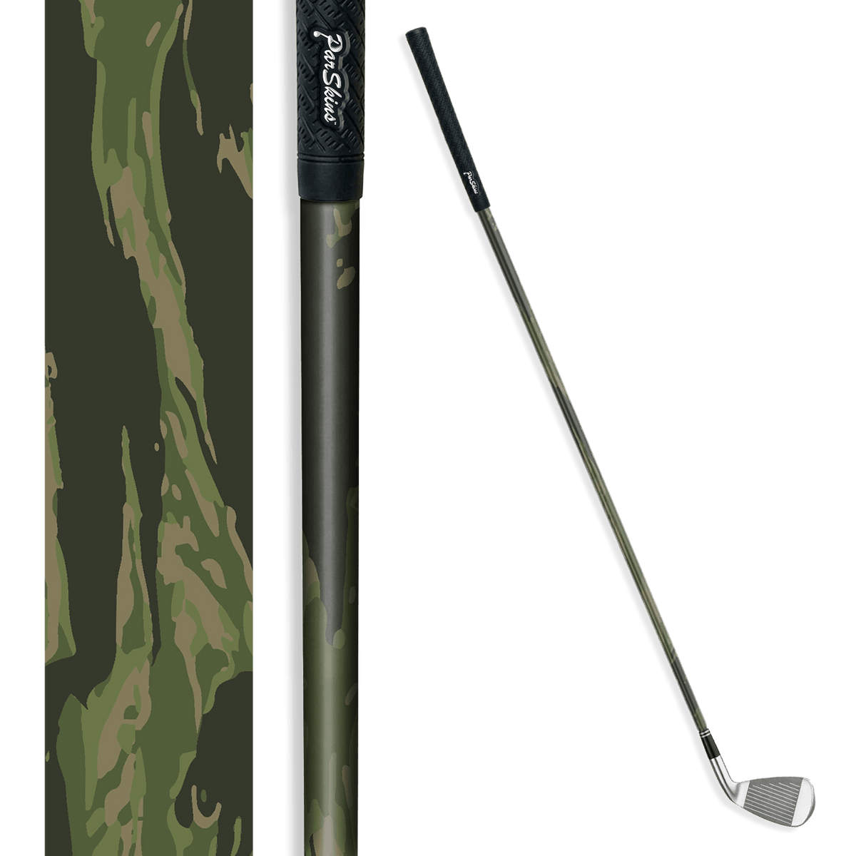 Iron + Putter Shaft Vietnam Tiger Stripe Army Green Skin