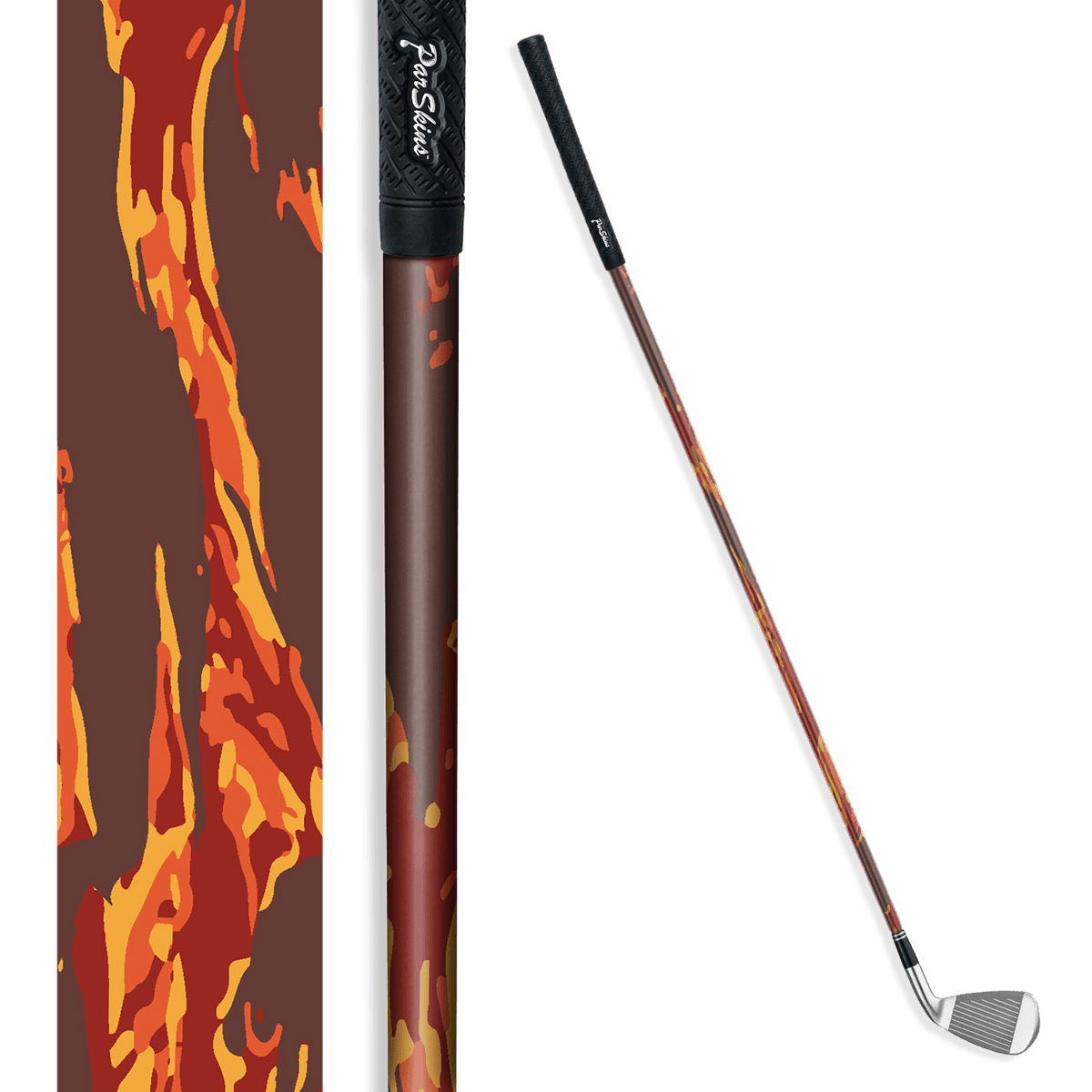 Iron + Putter Shaft Vietnam Tiger Stripe Autumn Skin