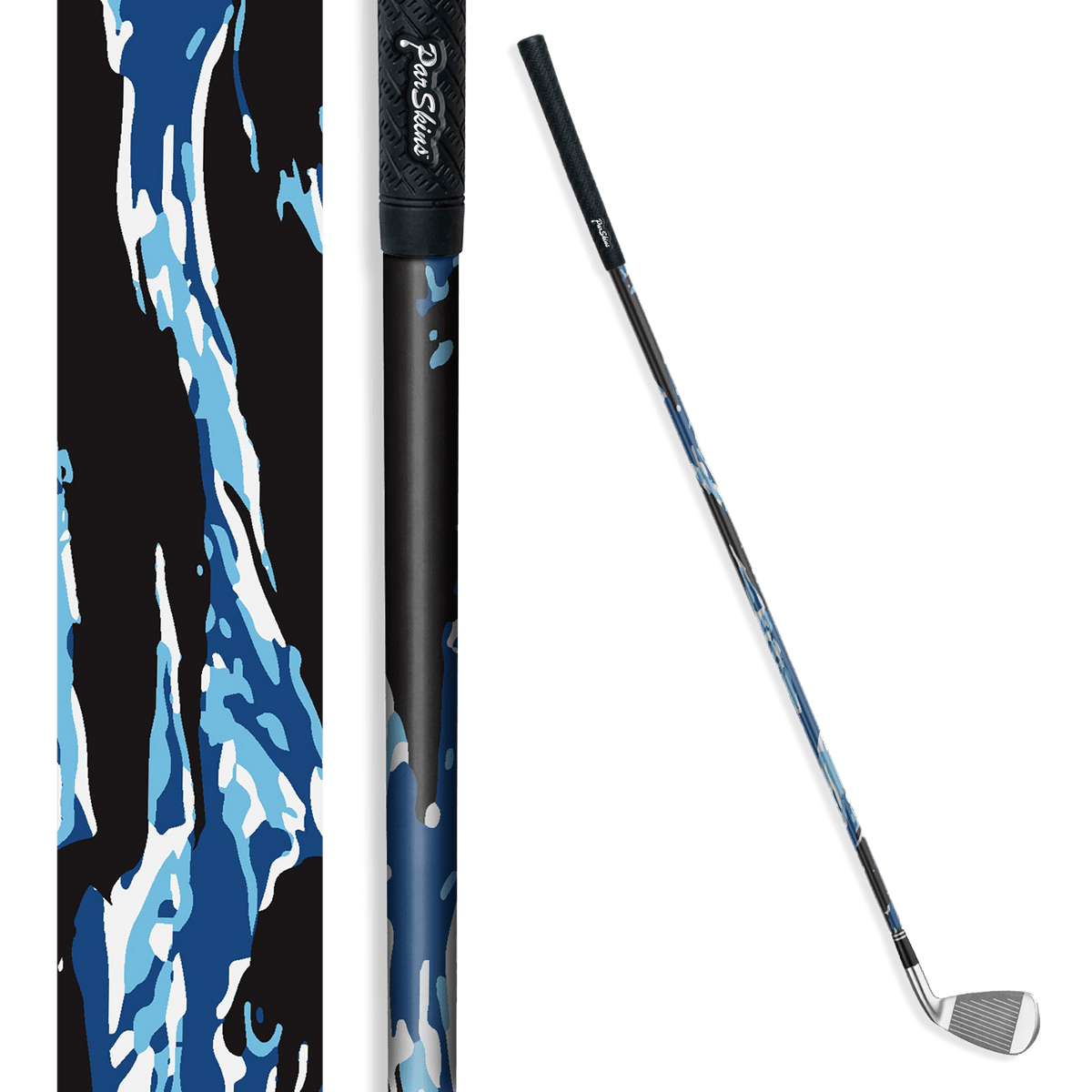Iron + Putter Shaft Vietnam Tiger Stripe Baby Blue Skin