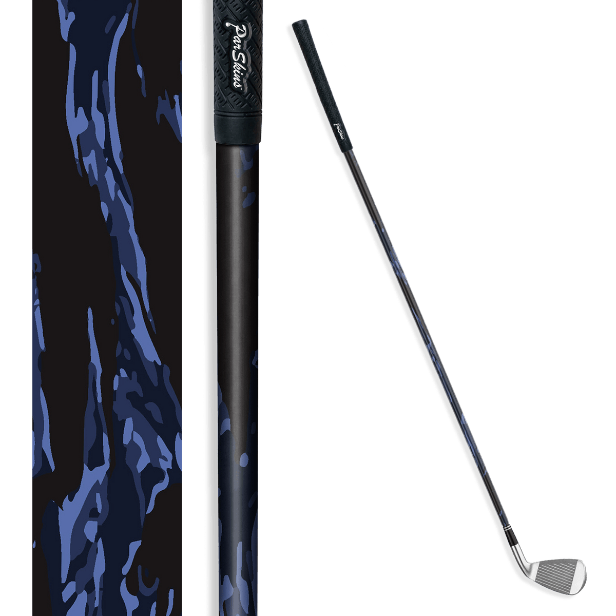 Iron + Putter Shaft Vietnam Tiger Stripe Blue Midnight Skin
