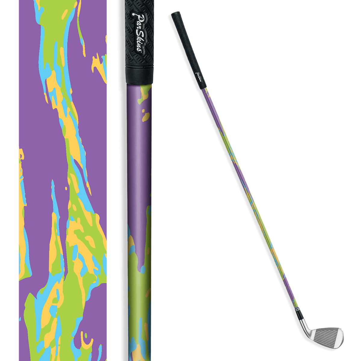 Iron + Putter Shaft Vietnam Tiger Stripe Carnival Skin