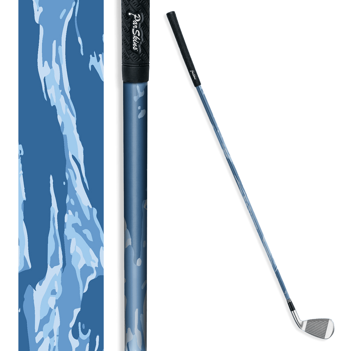 Iron + Putter Shaft Vietnam Tiger Stripe Cool Blue Skin