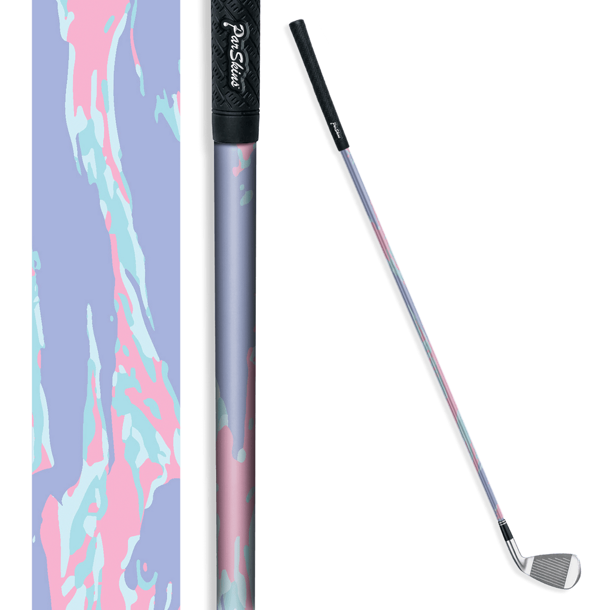 Iron + Putter Shaft Vietnam Tiger Stripe Cotton Candy Skin