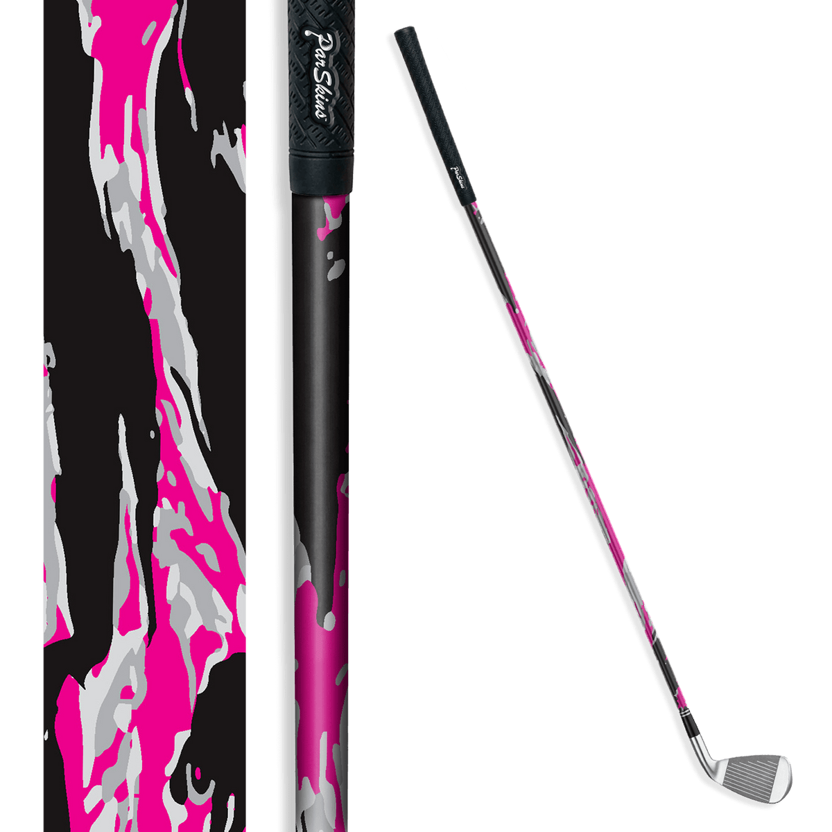 Iron + Putter Shaft Vietnam Tiger Stripe Magenta Tiger Skin