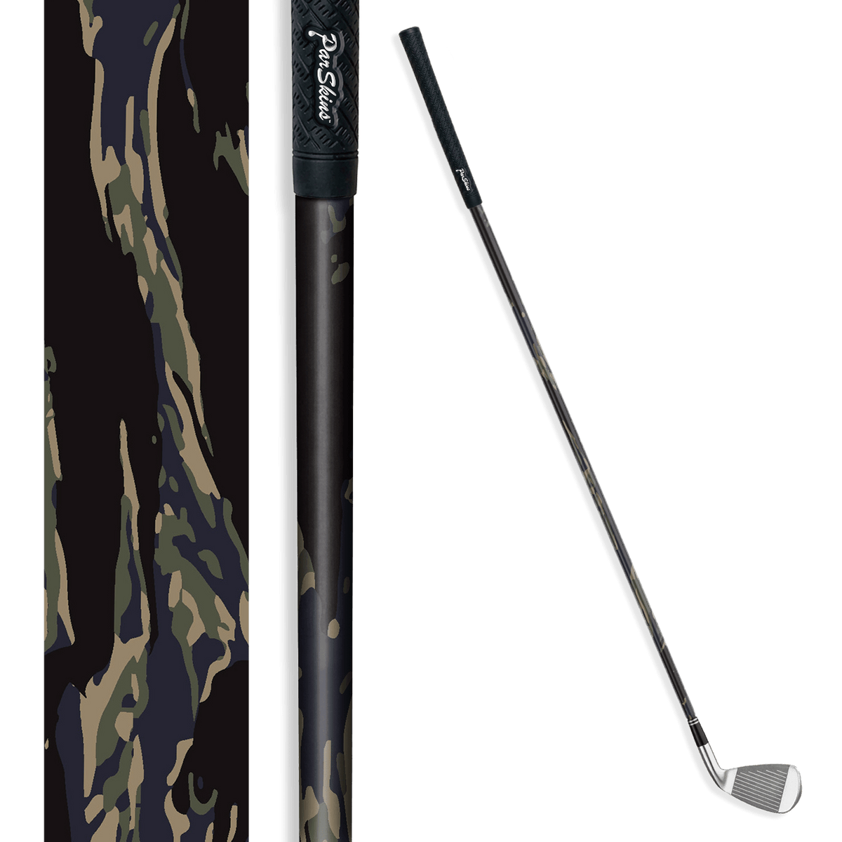 Iron + Putter Shaft Vietnam Tiger Stripe Militant Blue Skin