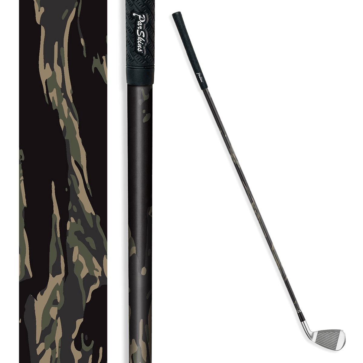 Iron + Putter Shaft Vietnam Tiger Stripe Militant Charcoal Skin