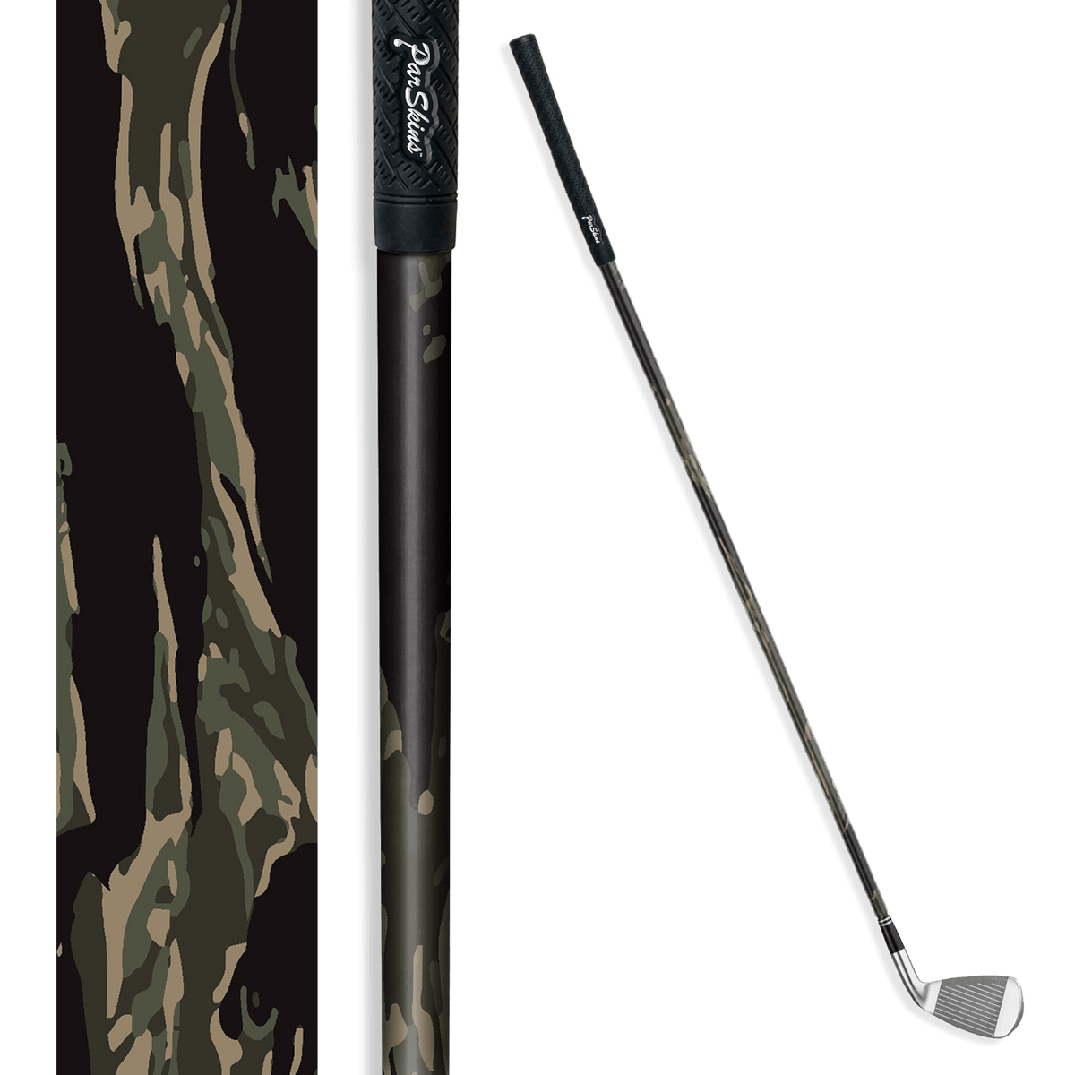 Iron + Putter Shaft Vietnam Tiger Stripe Militant Green Skin