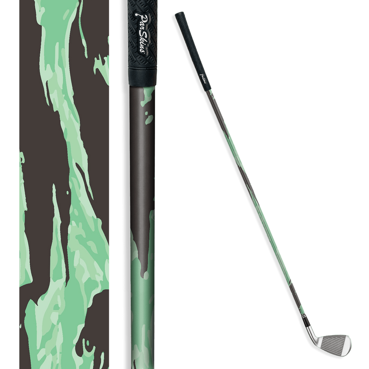 Iron + Putter Shaft Vietnam Tiger Stripe Mint Chocolate Chip Skin