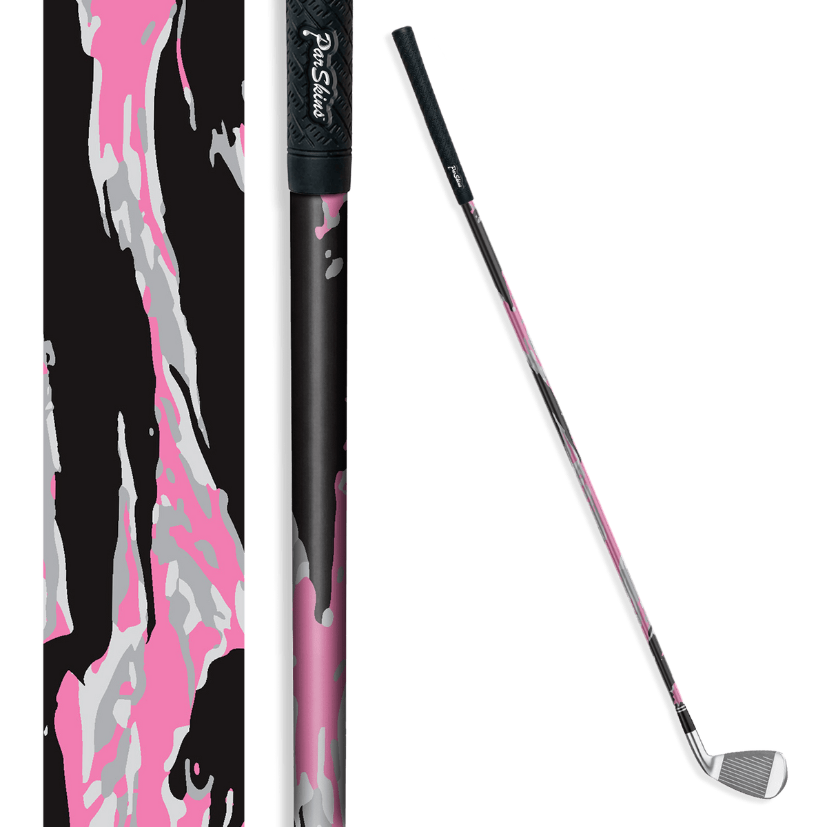 Iron + Putter Shaft Vietnam Tiger Stripe Pink Tiger Skin