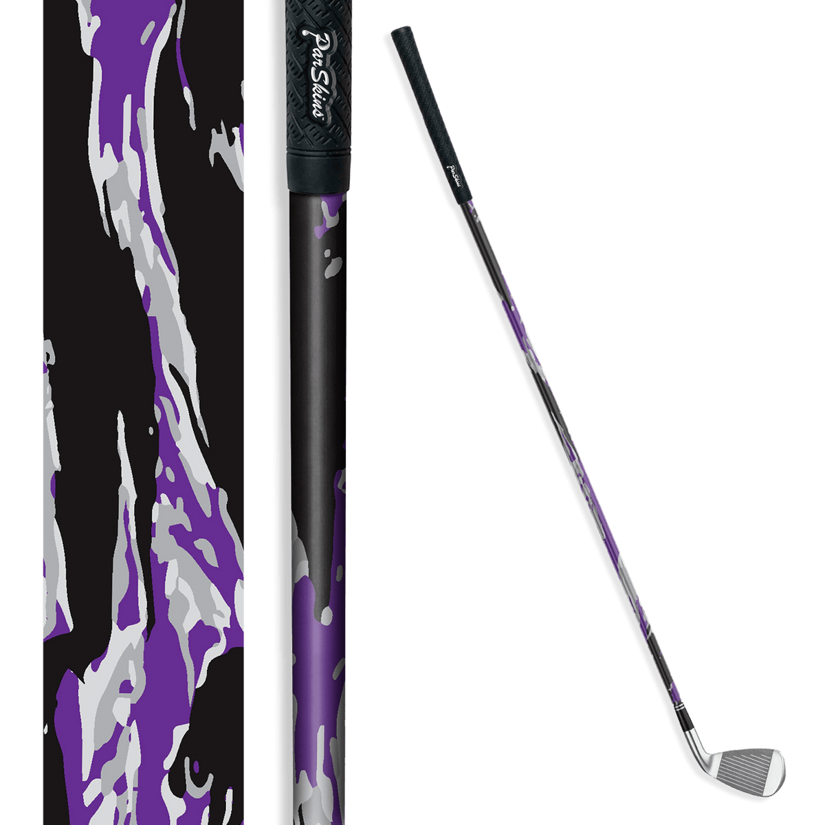 Iron + Putter Shaft Vietnam Tiger Stripe Purple Tiger Skin