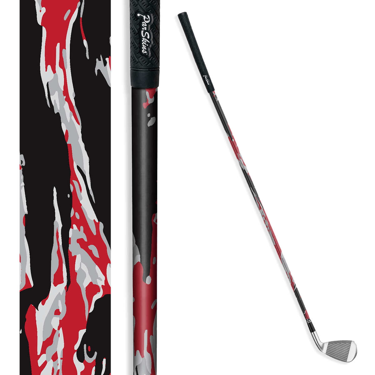 Iron + Putter Shaft Vietnam Tiger Stripe Red Tiger Skin